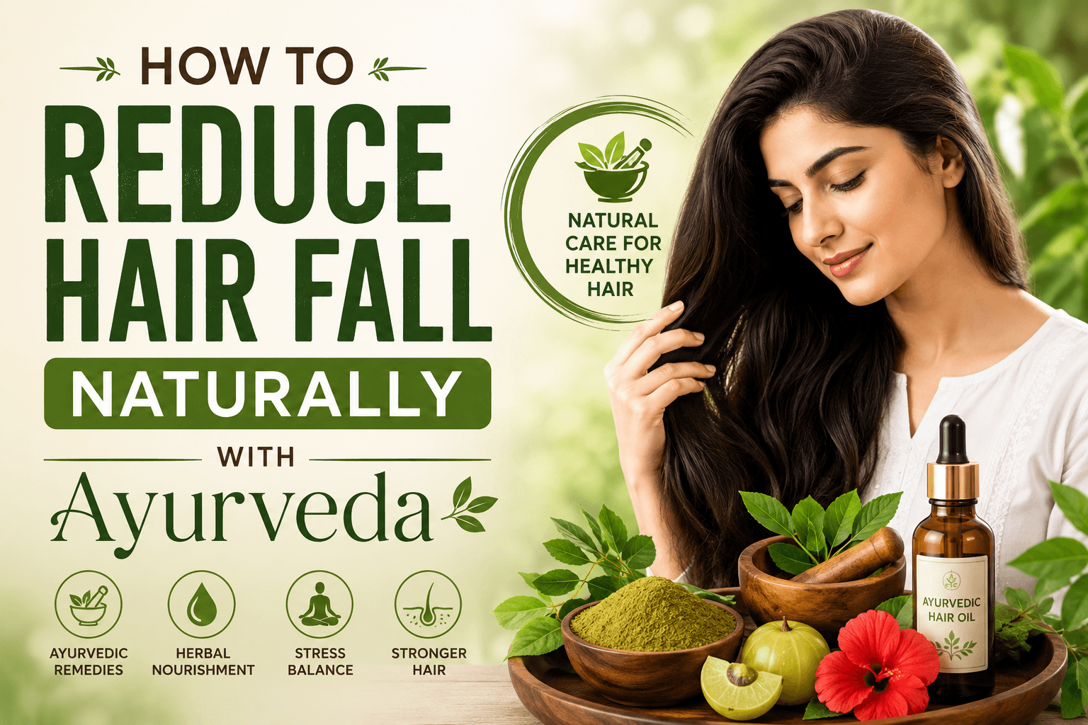 How to Reduce Hair Fall Naturally with Ayurveda