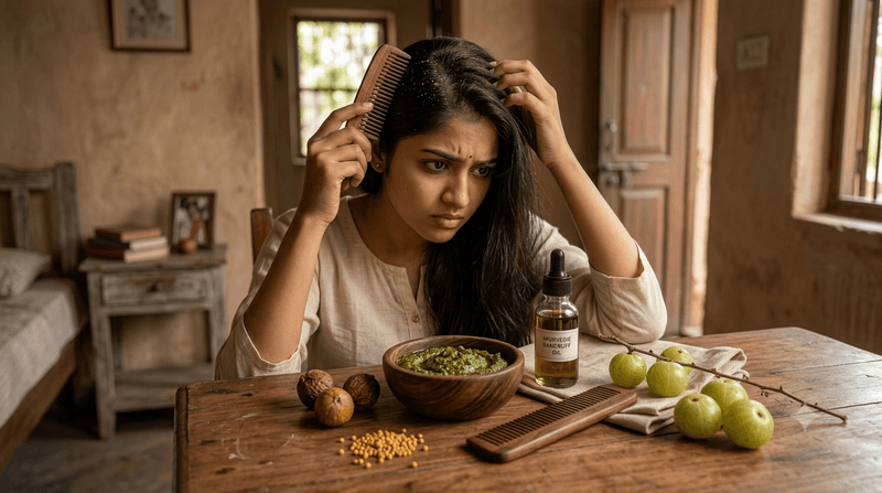 How to Control Dandruff Naturally Using Ayurvedic Ingredients