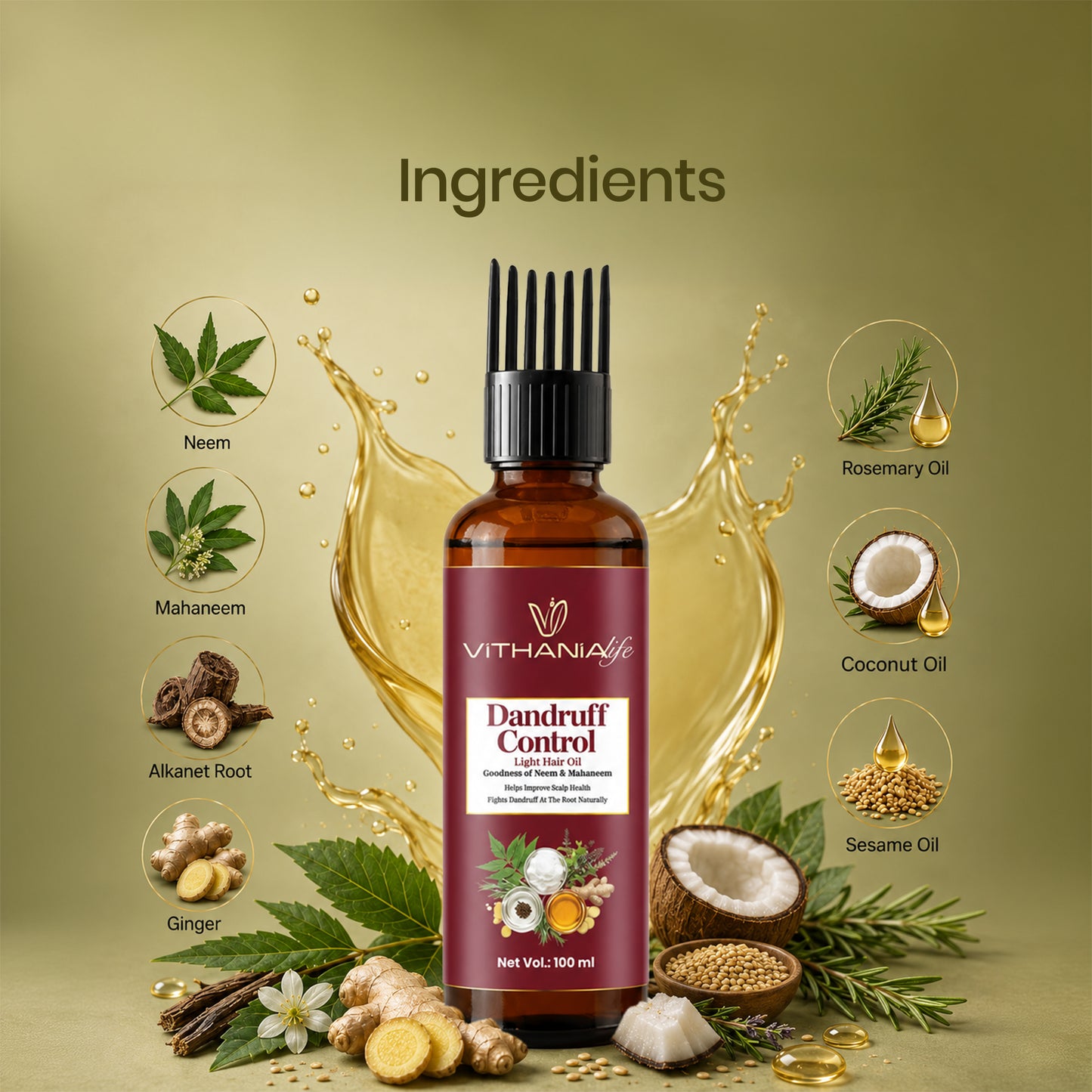 Dandruff Control Light Hair Oil