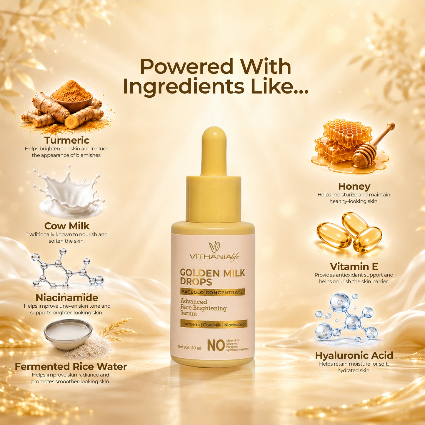 Golden Milk Drops FACEGLO Concentrate