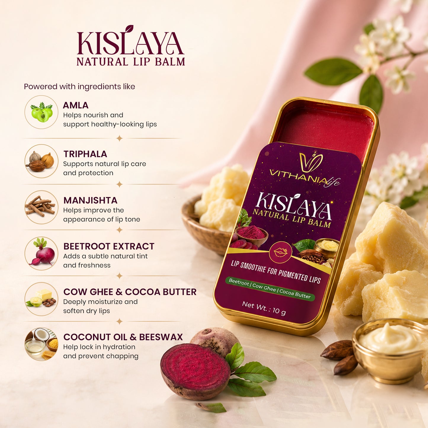 KISLAYA Natural Lip Balm