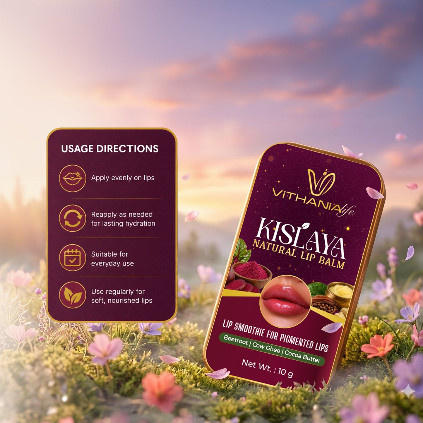 KISLAYA Natural Edible Lip Balm