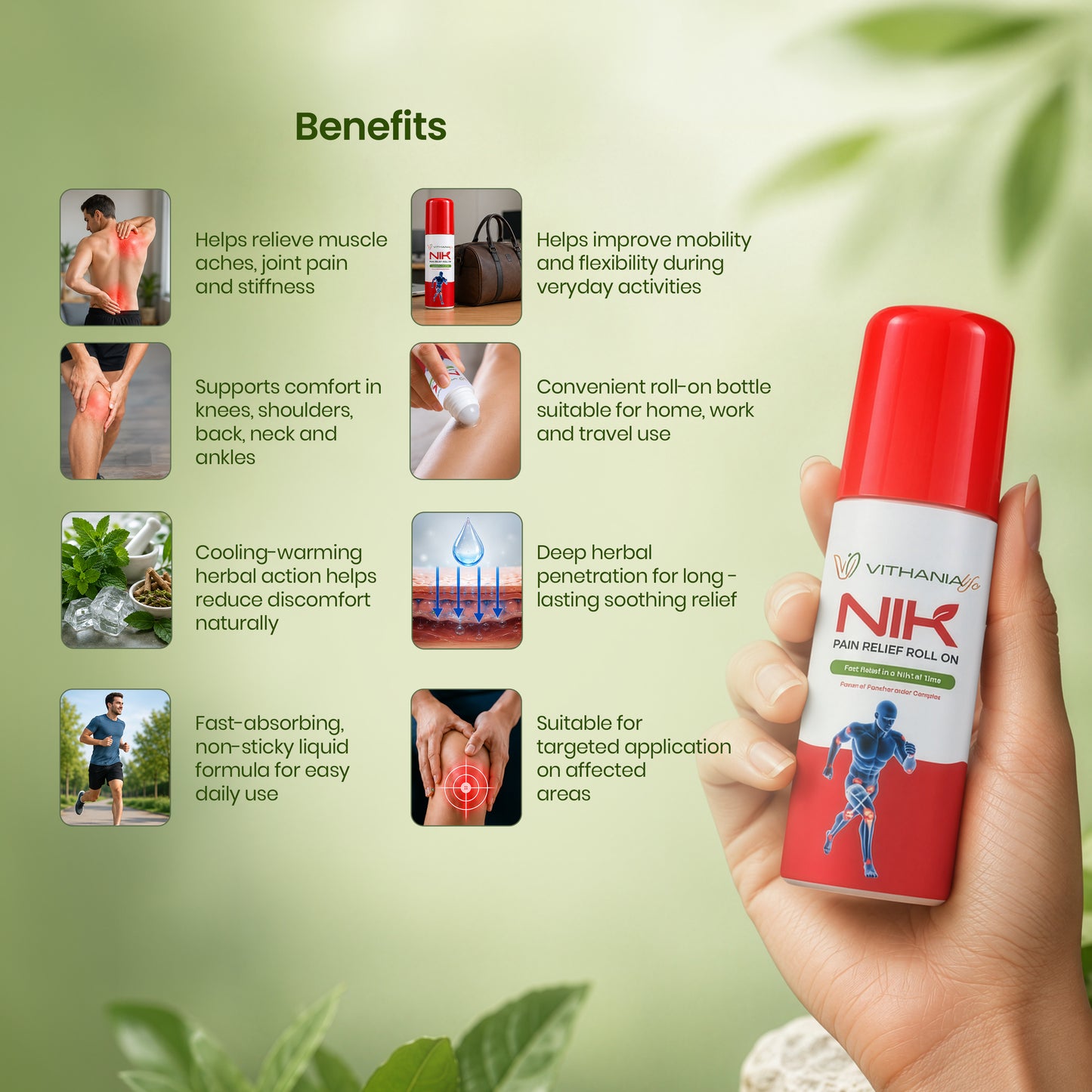 NIK Pain Relief Roll-On